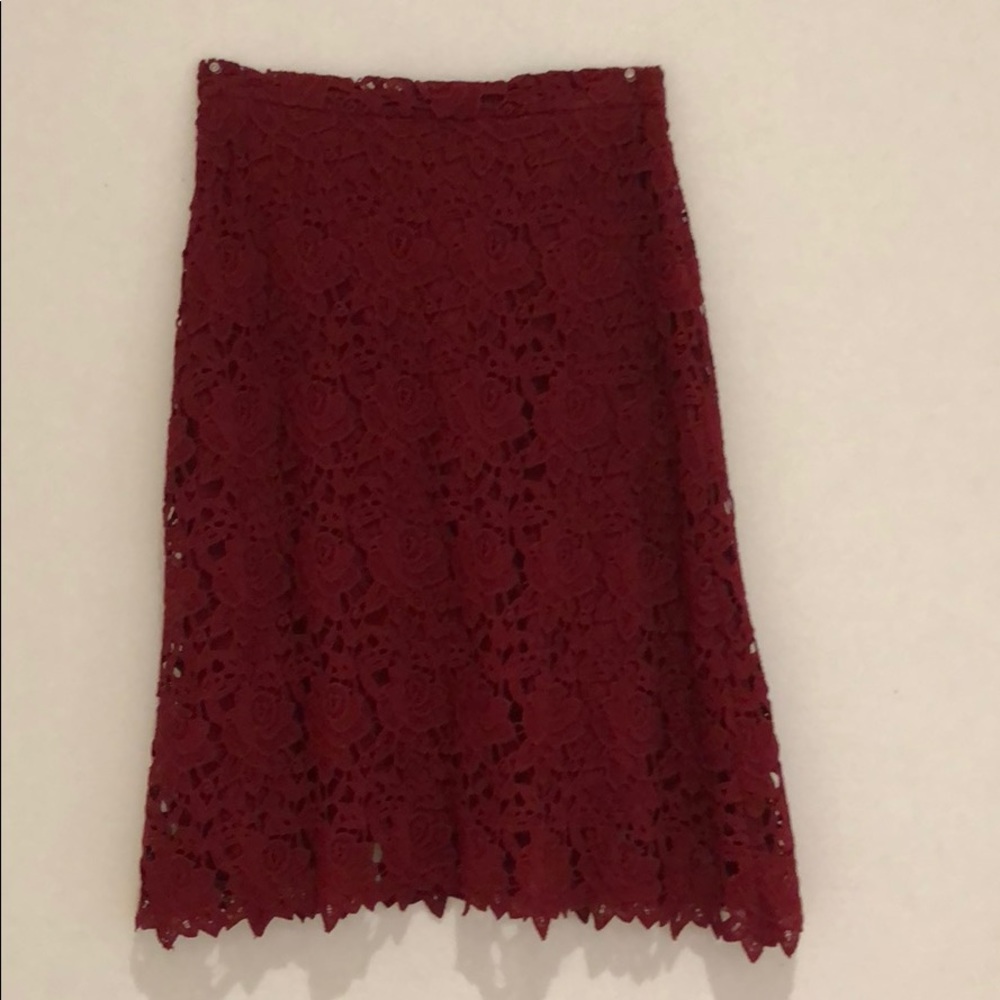 Zara M  deep burgundy /skirt